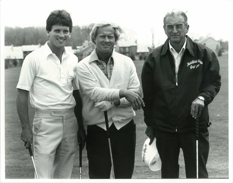The Big Three in 1978 on the practice tee at Muirfield Village Golf Club in Dublin, Ohio.